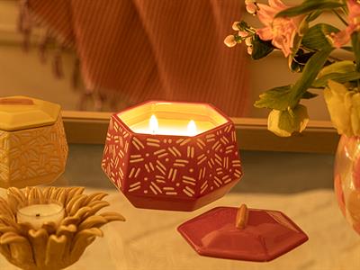 Crispy Ароматен Свещ Тъмно Розово, 0