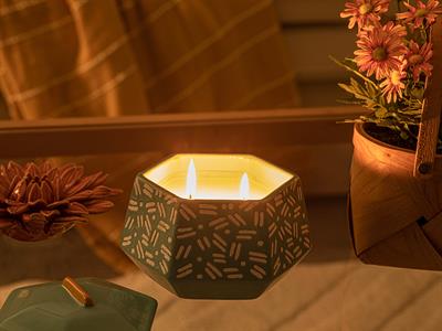 Crispy Ароматен Свещ Зелено, 9 Cm