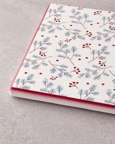 Crispy Flowers Подложка За Чаша Керамика 10,8 см Червен