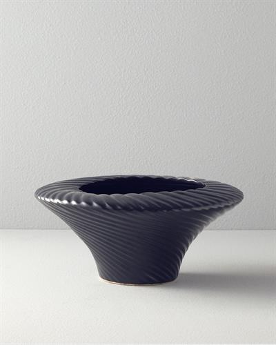 Crown Ваза Керамика 28x28x13 см Антрацит