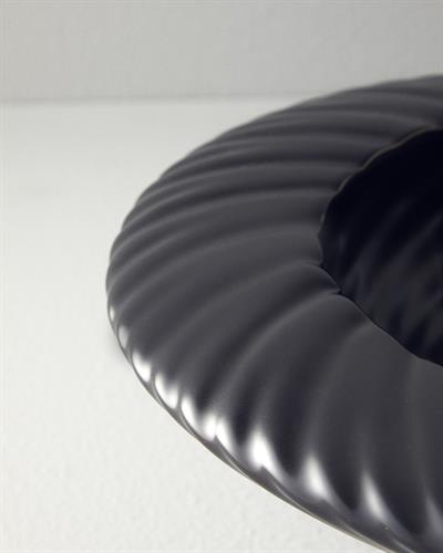 Crown Ваза Керамика 28x28x13 см Антрацит