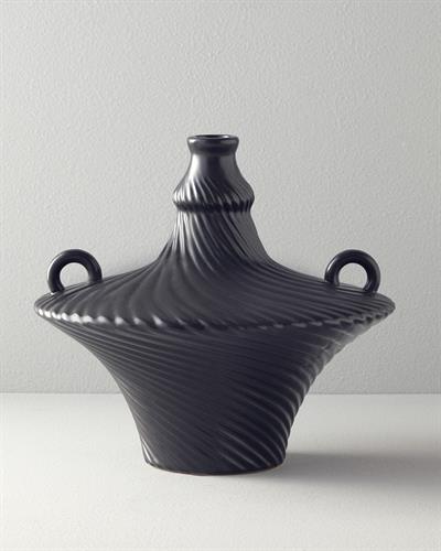 Crown Ваза Керамика 33x33x30 см Антрацит