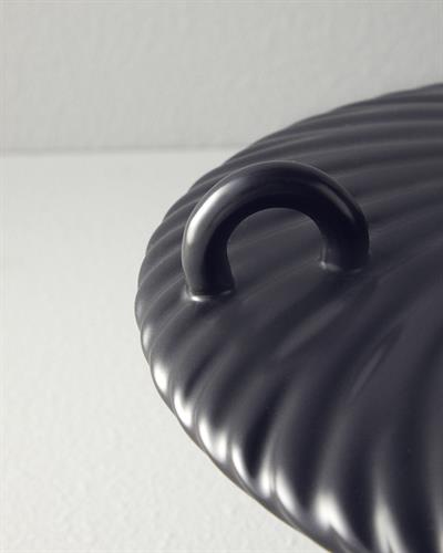 Crown Ваза Керамика 33x33x30 см Антрацит