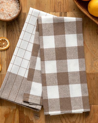 Crystal Кърпа За Сушене 2 бр. Памучен полиестер 40x60 см Кафяв