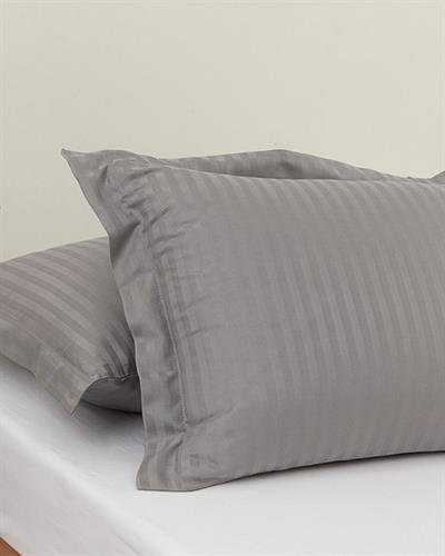 Crystal Калъфка За Възглавница Двоен с ушенце Копринен кепър 50x70 см Сив