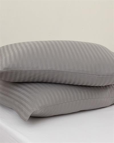 Crystal Калъфка За Възглавница Двоен с ушенце Копринен кепър 50x70 см Сив