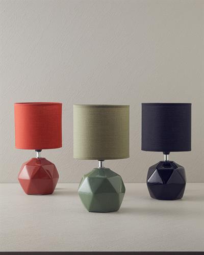 Cubic Абажур Керамика 16x16x30 см Черен