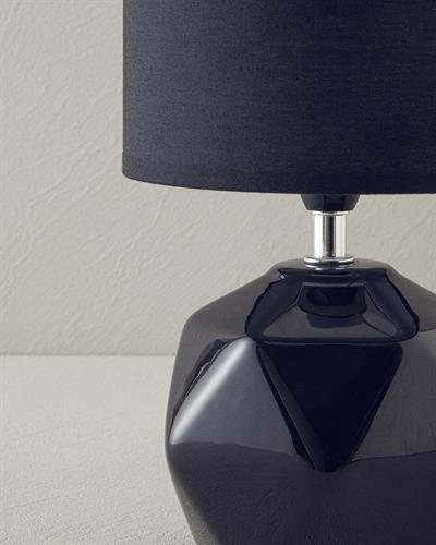 Cubic Абажур Керамика 16x16x30 см Черен