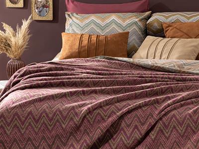 Cult Zigzag Одеяло Единичен Памучен 150x200 см Дамсон
