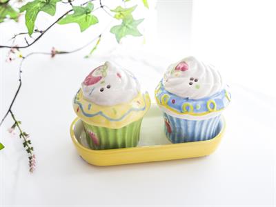 Cupcake Съд за Поправки 2 комплекта Керамичен .