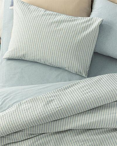 Curly Seersucker For One Person Duvet Cover Set 160x220 cm Blue