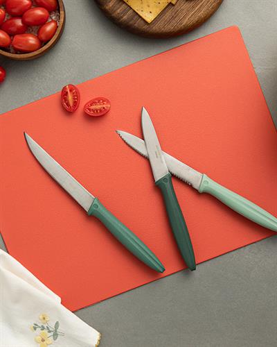 Cut Me Stainless Steel 3 Pieces Knife 20 cm Green