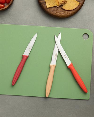 Cut Me Stainless Steel 3 Pieces Knife 20 cm Red