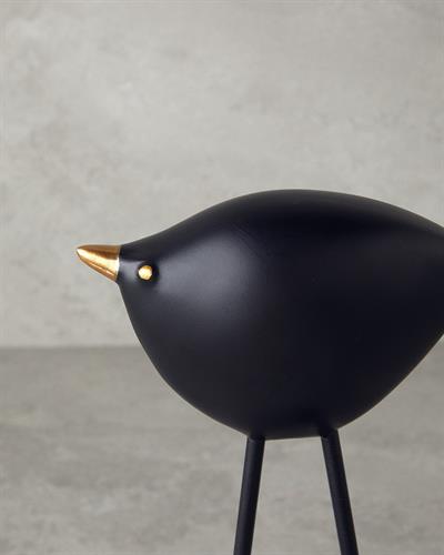 Cute Birds Фигурка Полирезин 11x6x24 см. Черен