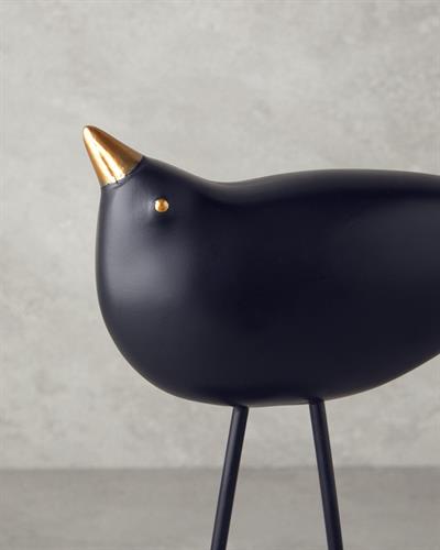 Cute Birds Фигурка Полирезин 15x6,2x30,5 см. Черен