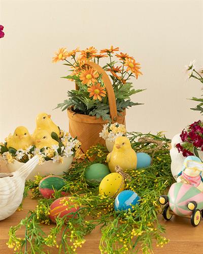 Cute Birds Саксия 18.3x9.2x11.5 см Бял