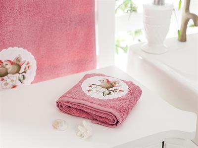 Cute Birds ХАВЛИИ ЗА РЪЦЕ Бродирани 30x50 cm DarkPink