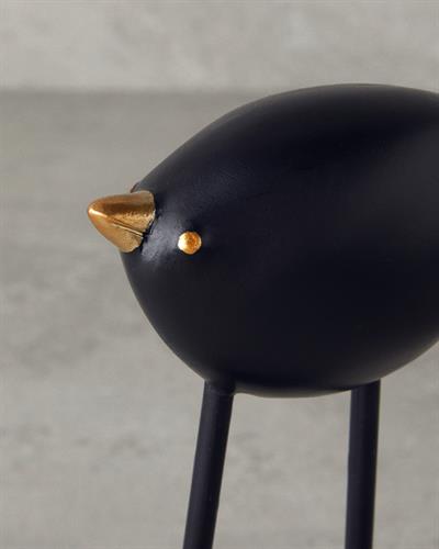 Cute Birds Фигурка Полирезин 8x4,5x18,5 см. Черен