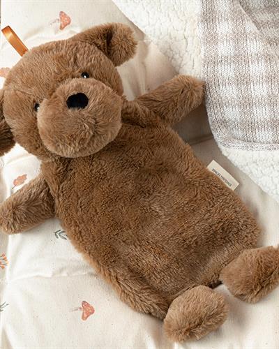 Cute Dogs Plush Kids Hot Water Bag 750 ml Brown.