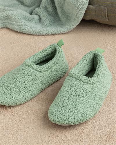 Cute Teddy Боти За Дома Дамски, Sherpa, Зелено, 36