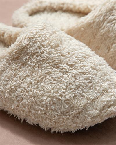 Cuteness sherpa Women Home Slippers 40 Beige