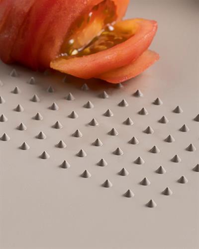 Cutting Set Дъска За Рязане С Белачка, Пластмасов, Тъмно Бежово, 37 X 26 Cm