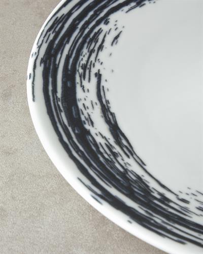 Cycle Подложна Чиния За Сервиране Порцелан 32 см Черен