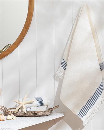 Cyra Хавлия За Лице С Ресни, Памучен, Екру, 50 X 70 Cm