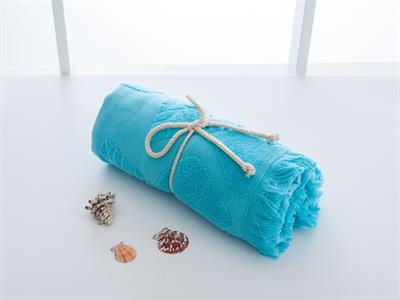 Dahlia ПЛАЖНА ХАВЛИЯ Жакардов 80x150 cm Turquoise