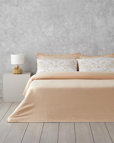 Спален Комплект Двоен Памук Сатен 200x220 см Златен