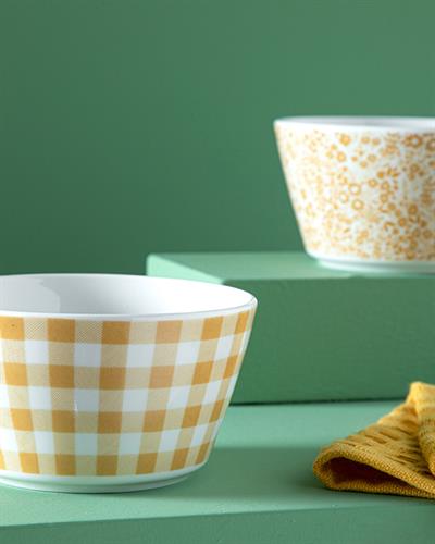 Dainty Flowers Купа 2Бр., Bone Порцелан, Горчица, 11 Cm