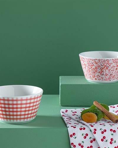 Dainty Notion Купа 2Бр., Bone Порцелан, Оранжево,, 11 Cm