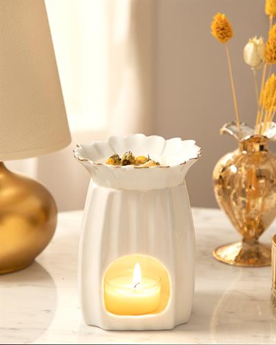 Daisy Кадилница Бяло, 11 X 11 X 14 Cm