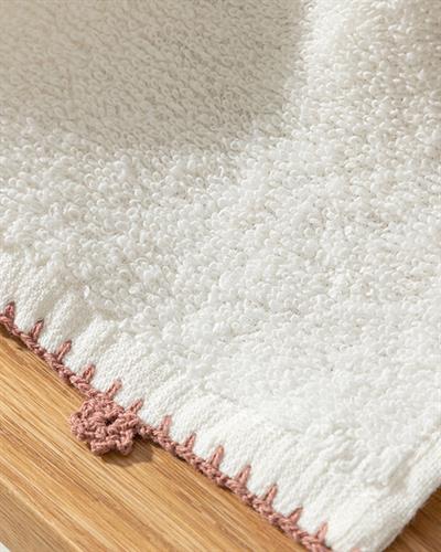 Daisy Кърпа За Ръце С крошет Памучен 30x40 см Екрю - Керемиден