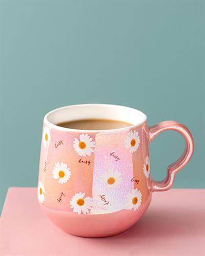 Daisy Чаша Керамика, Розово, 350 Ml