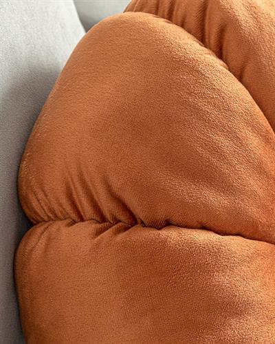 Daisy Декоративн Възглавница Кадифе, Изгорял Оранжев, 40 Cm