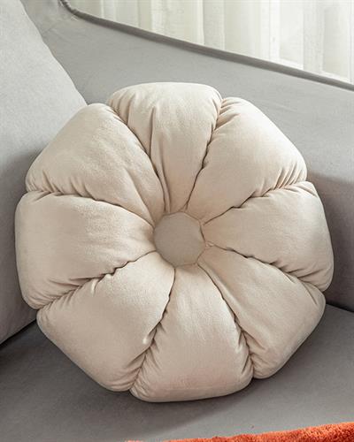 Daisy Декоративн Възглавница Кадифе, Тъмен Крем, 40 Cm