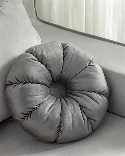 Daisy Декоративн Възглавница Кадифе, Антрацит, 40 Cm