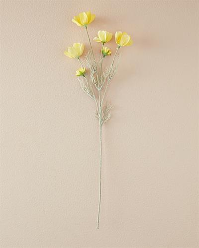 Daisy Една Клонка Изкуствено Цвете Жълто, 62 Cm