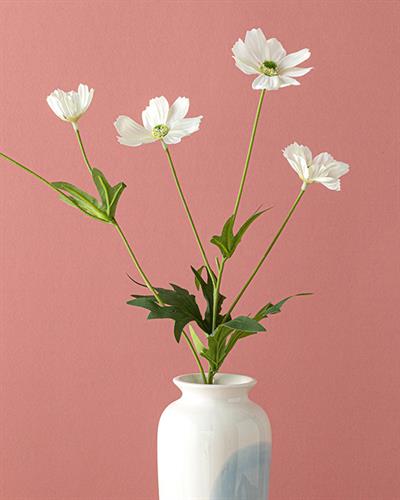 Daisy Bunch Изкуствено Цвете Един Стрък 50 см Бял