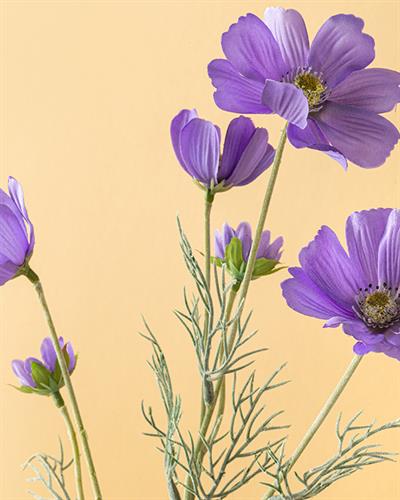 Daisy Bunch Изкуствено Цвете Един Стрък 50 см Виолетов..
