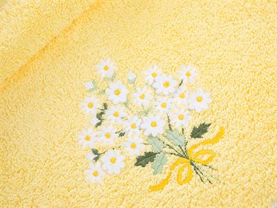 Daisy Bundle ХАВЛИЯ ЗА ЛИЦЕ Бродирани 50x80 cm Yellow.