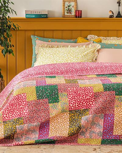 Daisy Fest Double Person Multi-Purposed Quilt 200x220 cm Pink