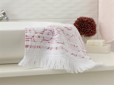 Daisy Line ХАВЛИИ ЗА РЪЦЕ С ресни Жакардов 30x45 cm Pink