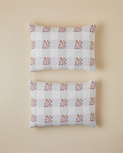 Калъфка За Възглавница 2 бр. Лесно за гладене 50x70 см Червен - Син