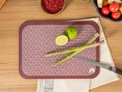 Dale Melamine Rectangular Cutting Board 35x25 cm Claret Red