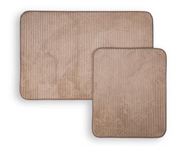 Damask Roses ПОСТЕЛКА ЗА БАНЯ КО 2 комплекта Гореща Щампа 60x90cm+50x60cm Stone Color