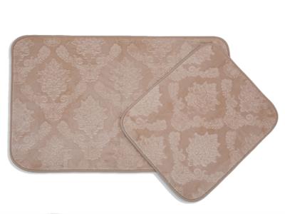 Damasko ПОСТЕЛКА ЗА БАНЯ КО С нехлъзгащ се гръб 60x100 - 50x60 cm Beige