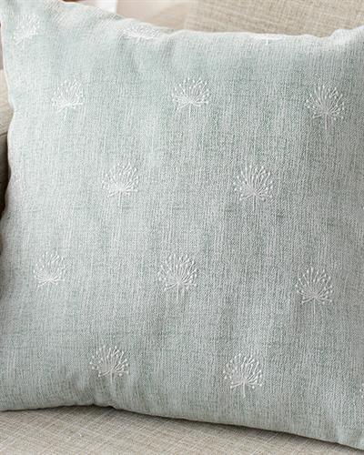 Dandelion Декоративна Възглавница С бродерия 45x45 см Морскозелен