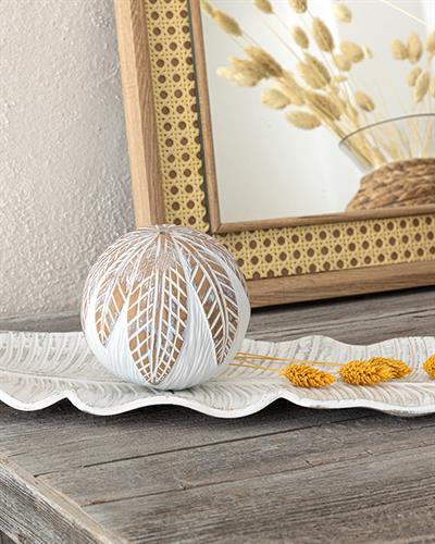 Daniel Декоративна Чиния Кремово, 47 X 17 X 3 Cm